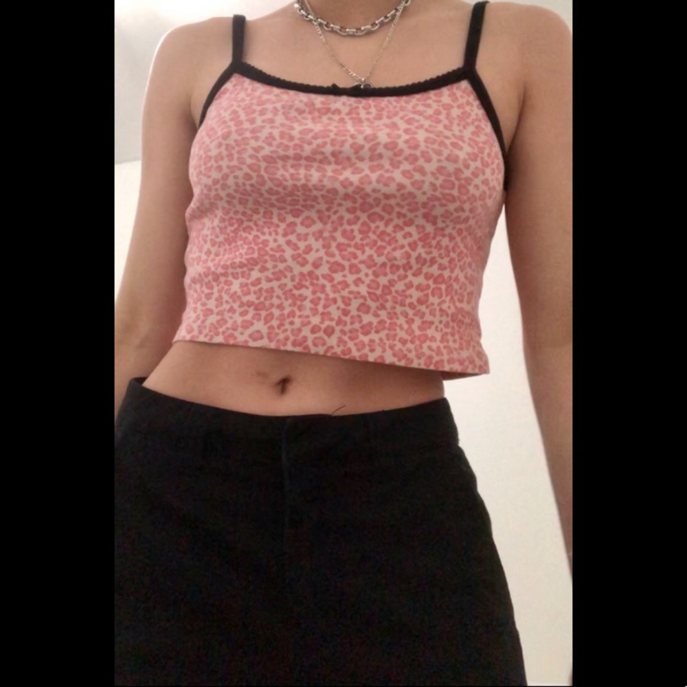 brandy melville bella cheetah tank